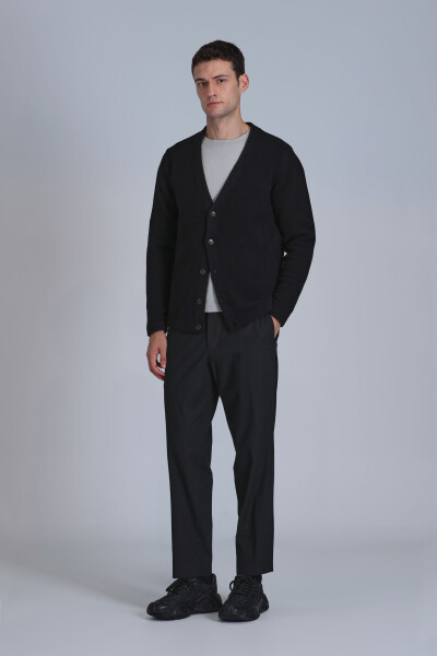 Toscano Men's Cardigan Black - 4