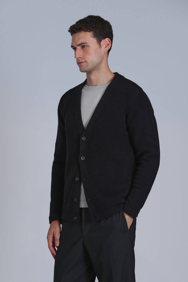 Toscano Men's Cardigan Black - 5