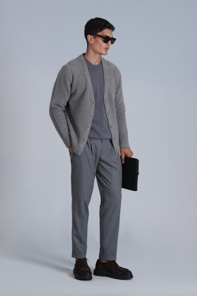 Toscano Men's Cardigan Mink - 2