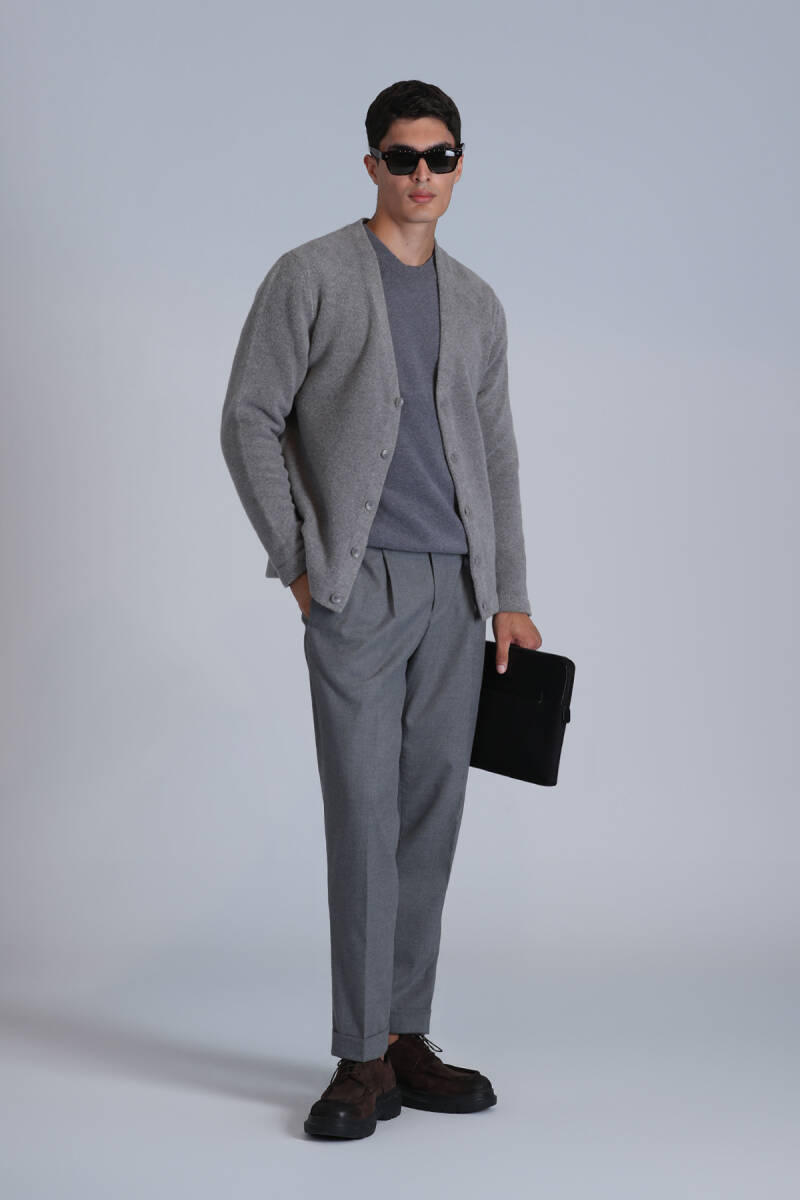 Toscano Men's Cardigan Mink - 4