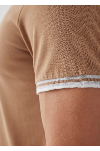 Детальный трикотаж Alfriston Camel Color Stripe - 4