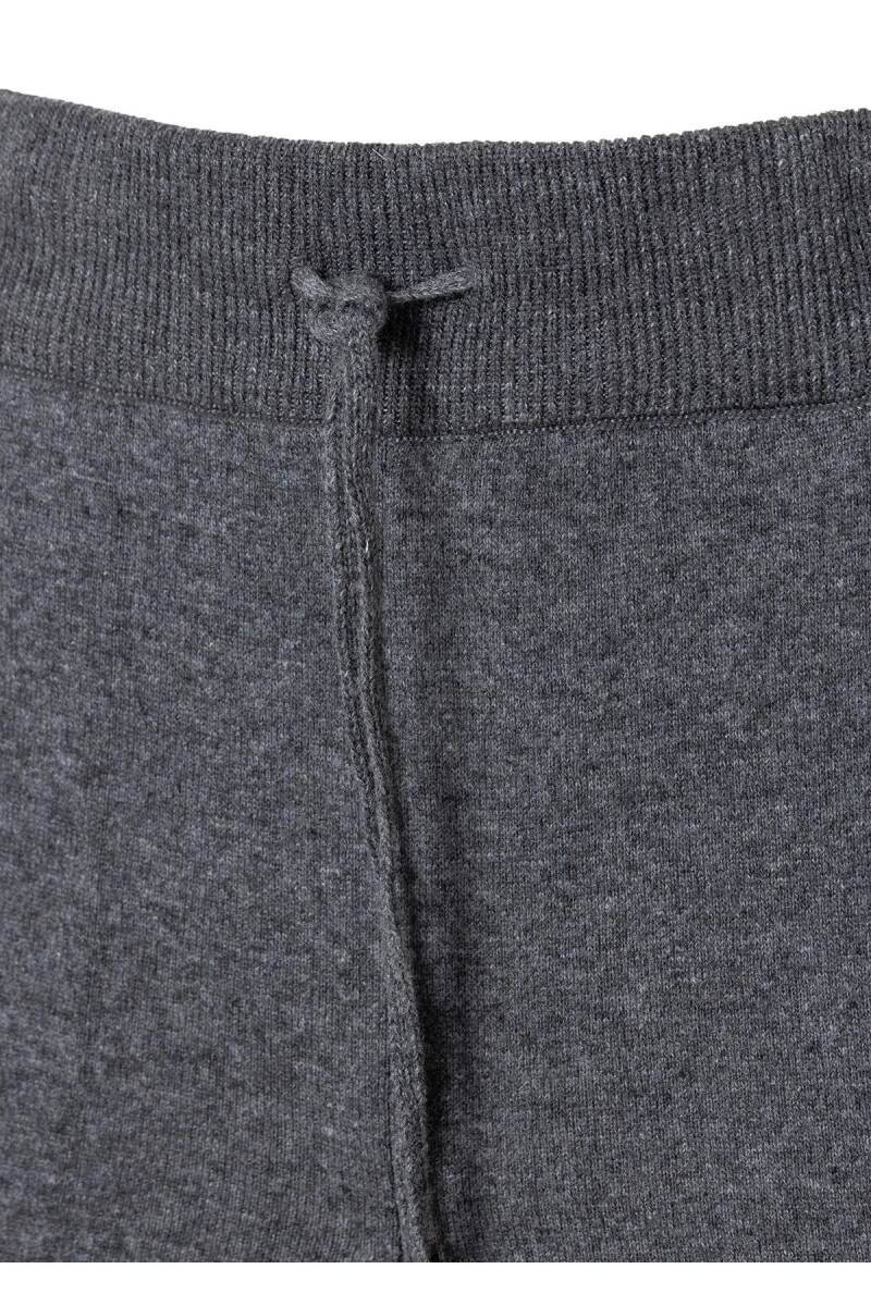 Troy Antrasit Renk Kaşmirli Triko Jogger Pantolon - 2