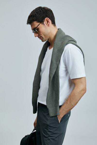 Tuna Modern Grafik T- Shirt Beyaz - 3