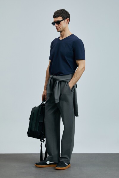 Tuna Modern Grafik T- Shirt Lacivert - 5