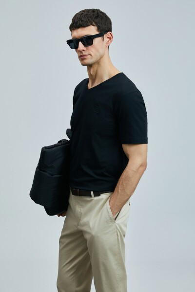 Tuna Modern Grafik T- Shirt Siyah - 5