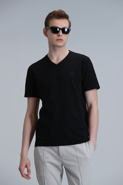 Tuna Modern Grafik T-Shirt Siyah 