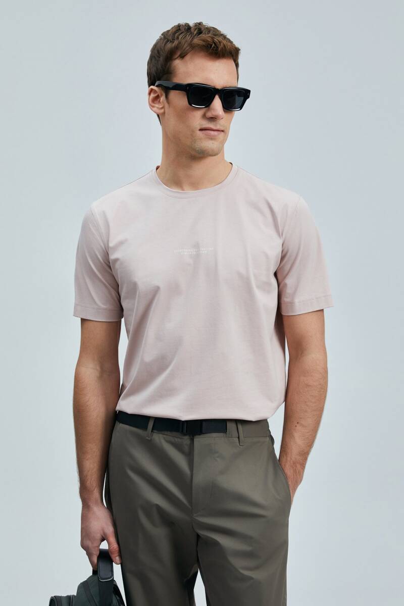 Valor Modern Grafik T- Shirt Pembe - 1