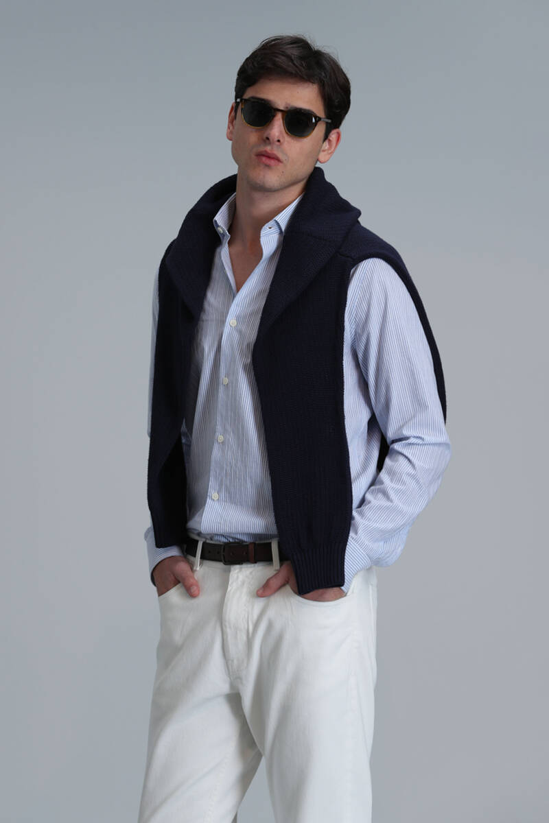 Varda Men's Basic Shirt Comfort Slim Fit - 5