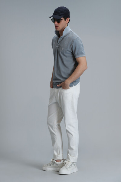 Vernon Smart Erkek Polo Tişört Gri - 4