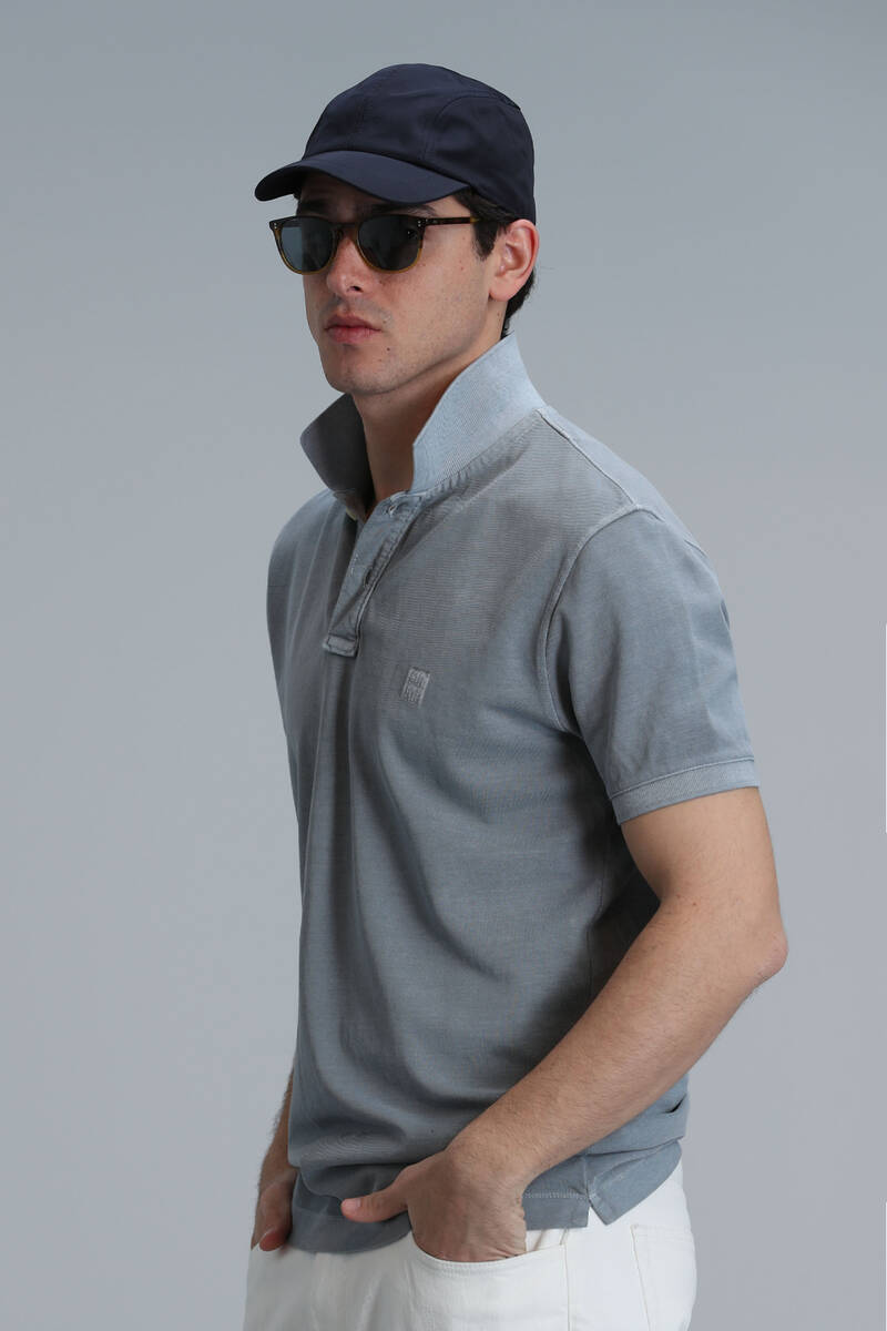 Vernon Smart Erkek Polo Tişört Gri - 5