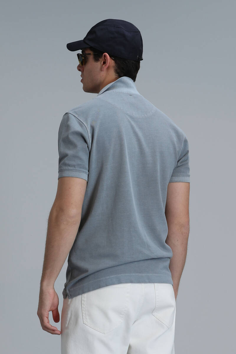 Vernon Smart Erkek Polo Tişört Gri - 6