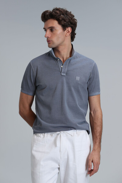 Vernon Smart Erkek Polo Tişört Koyu Gri - 3