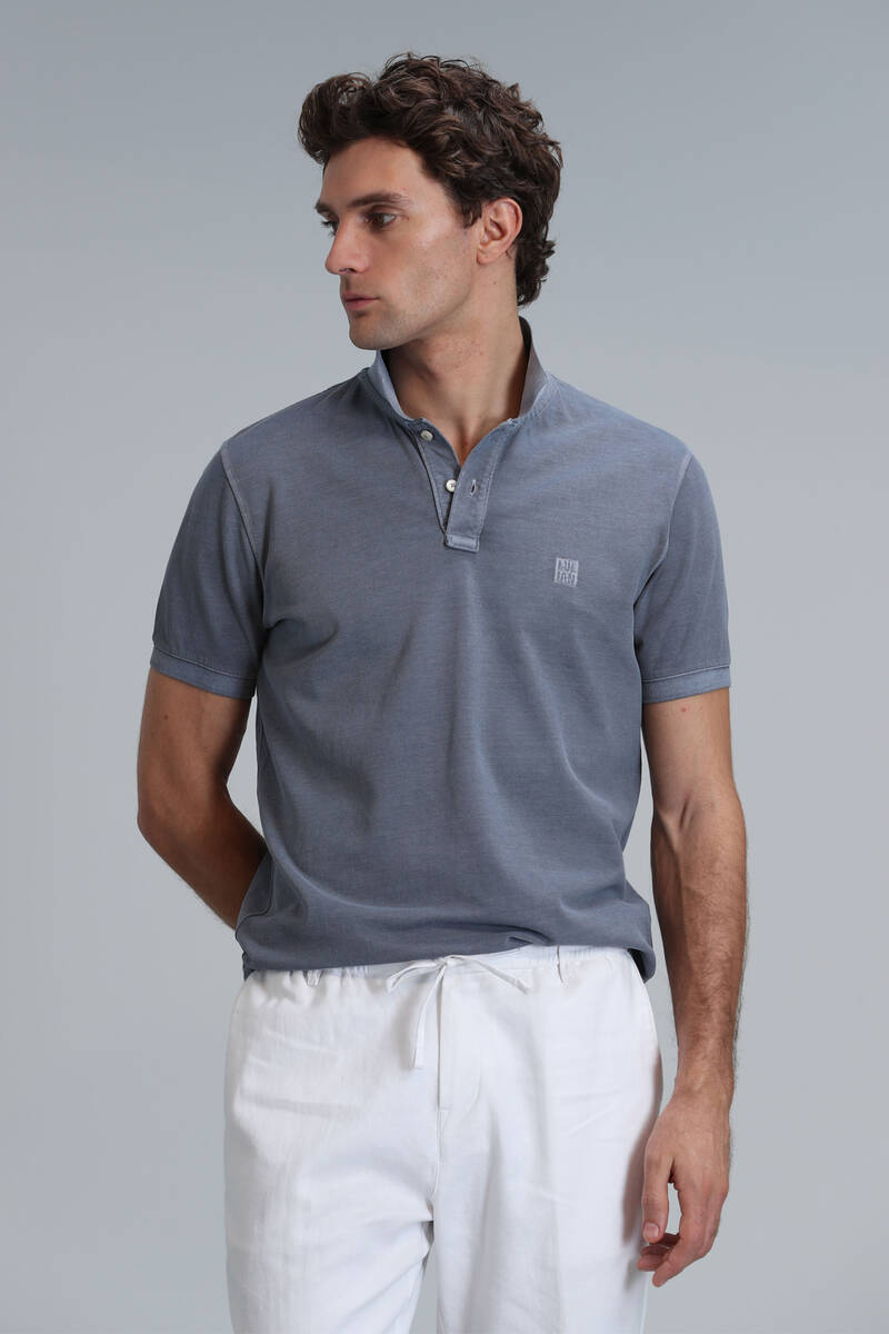 Vernon Smart Erkek Polo Tişört Koyu Gri - 3