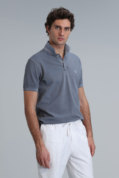 Vernon Smart Erkek Polo Tişört Koyu Gri - 5