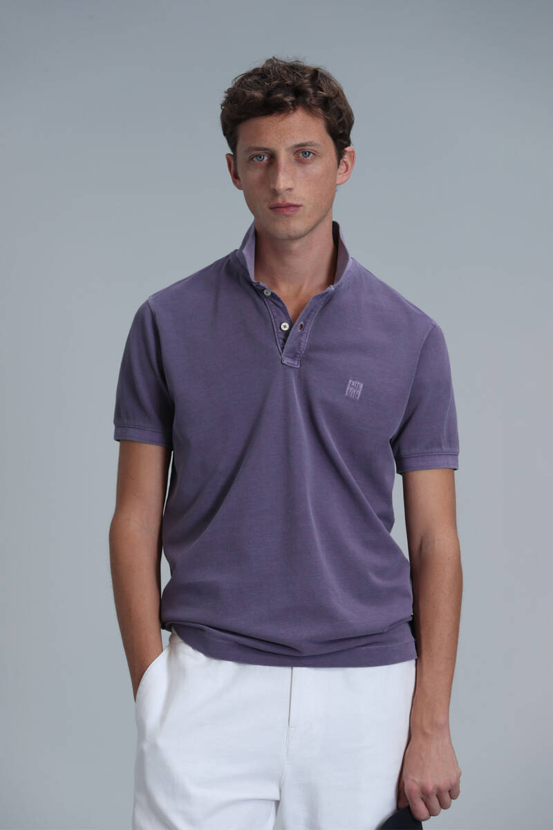Vernon Smart Erkek Polo Tişört Mor - 1