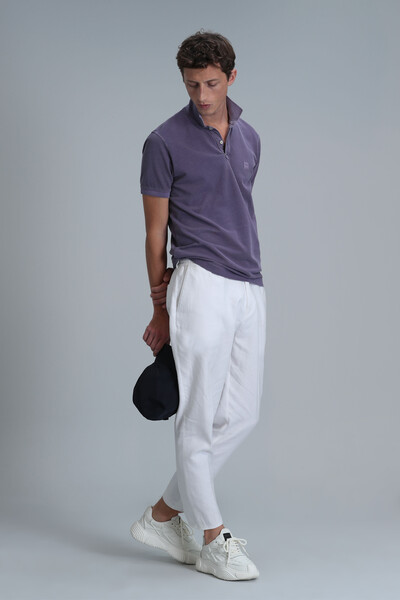 Vernon Smart Erkek Polo Tişört Mor - 4