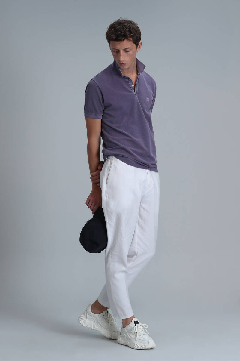 Vernon Smart Erkek Polo Tişört Mor - 4