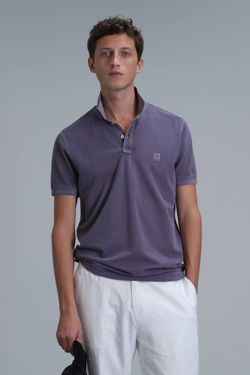 Vernon Smart Erkek Polo Tişört Mor - 5