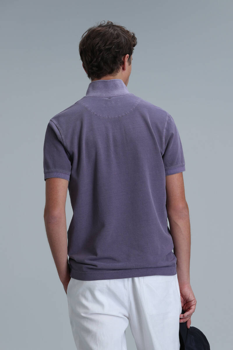 Vernon Smart Erkek Polo Tişört Mor - 6