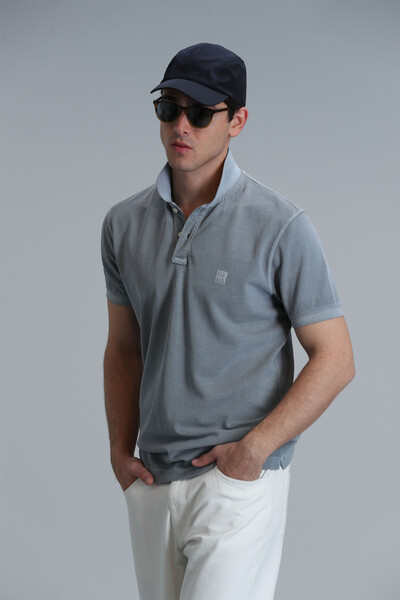 Vernon Smart Men's Polo T-Shirt Gray 