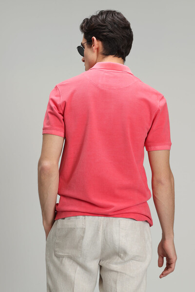 Vernon Spor Polo Yaka Erkek Tişört Mercan - 6