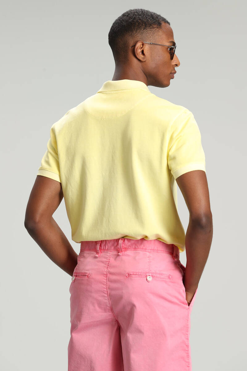 Vernon Spor Polo Yaka Erkek Tişört Sarı - 6