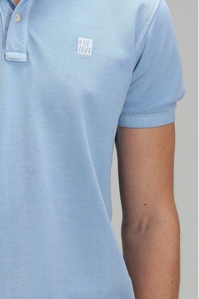 Vernon Sports Polo Neck Men's T-Shirt Blue - 3