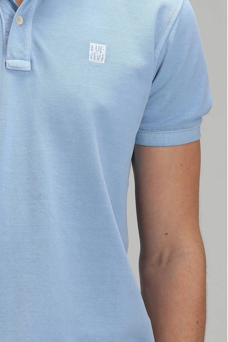 Vernon Sports Polo Neck Men's T-Shirt Blue - 3