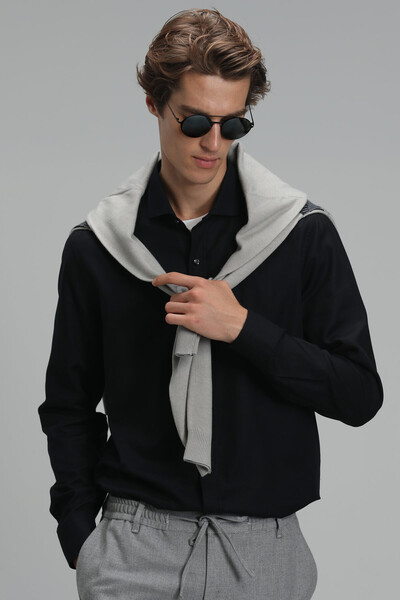 Vıana Men's Basic Shirt - 1