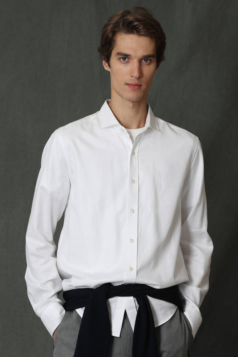 Vıana Men's Basic Shirt - 6