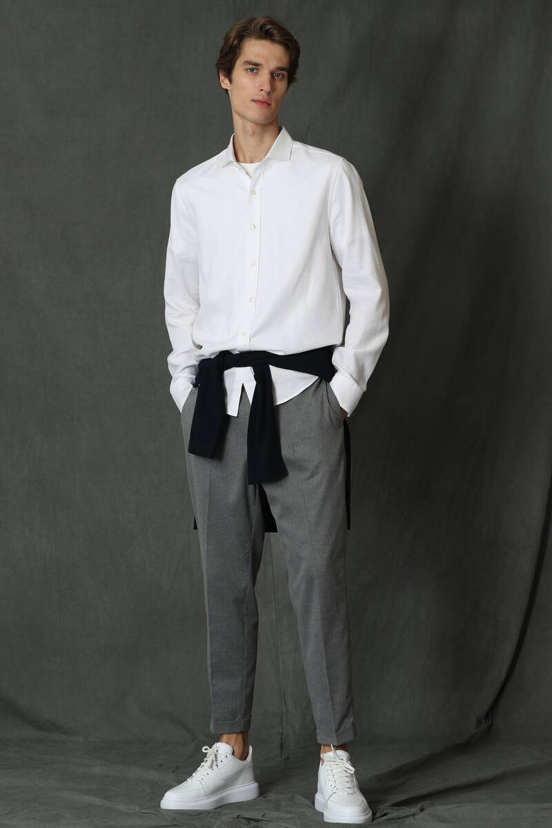 Vıana Men's Basic Shirt - 9