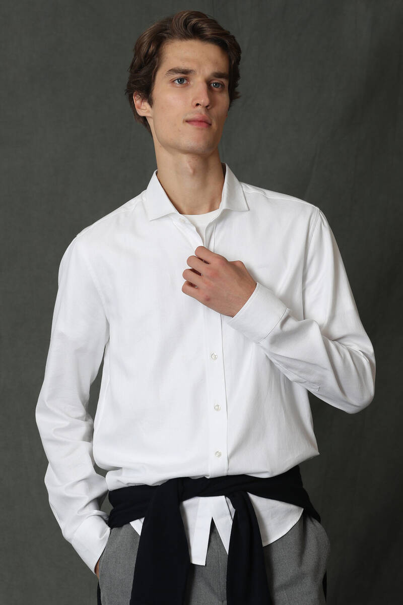 Vıana Men's Basic Shirt - 11