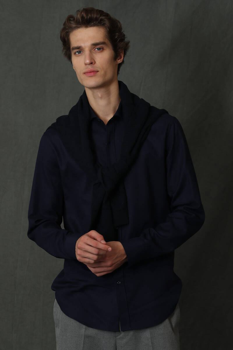 Vıana Men's Basic Shirt - 12