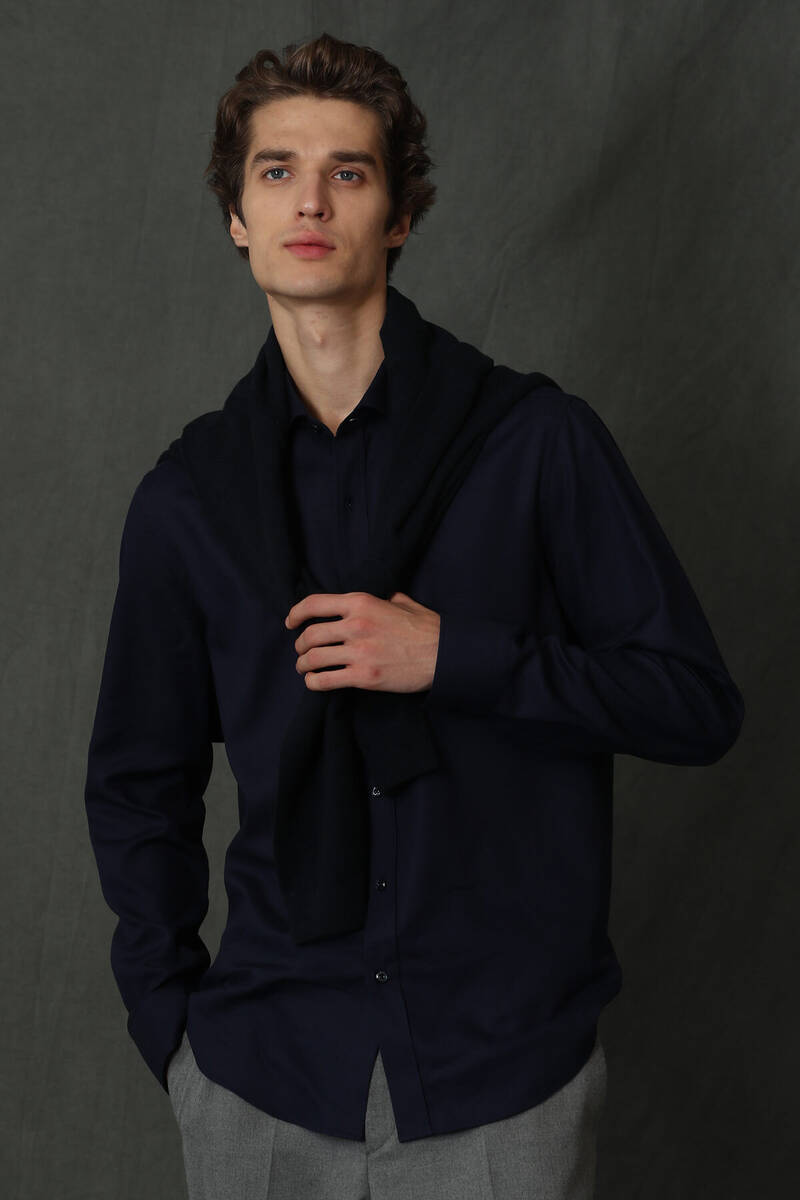 Vıana Men's Basic Shirt - 15