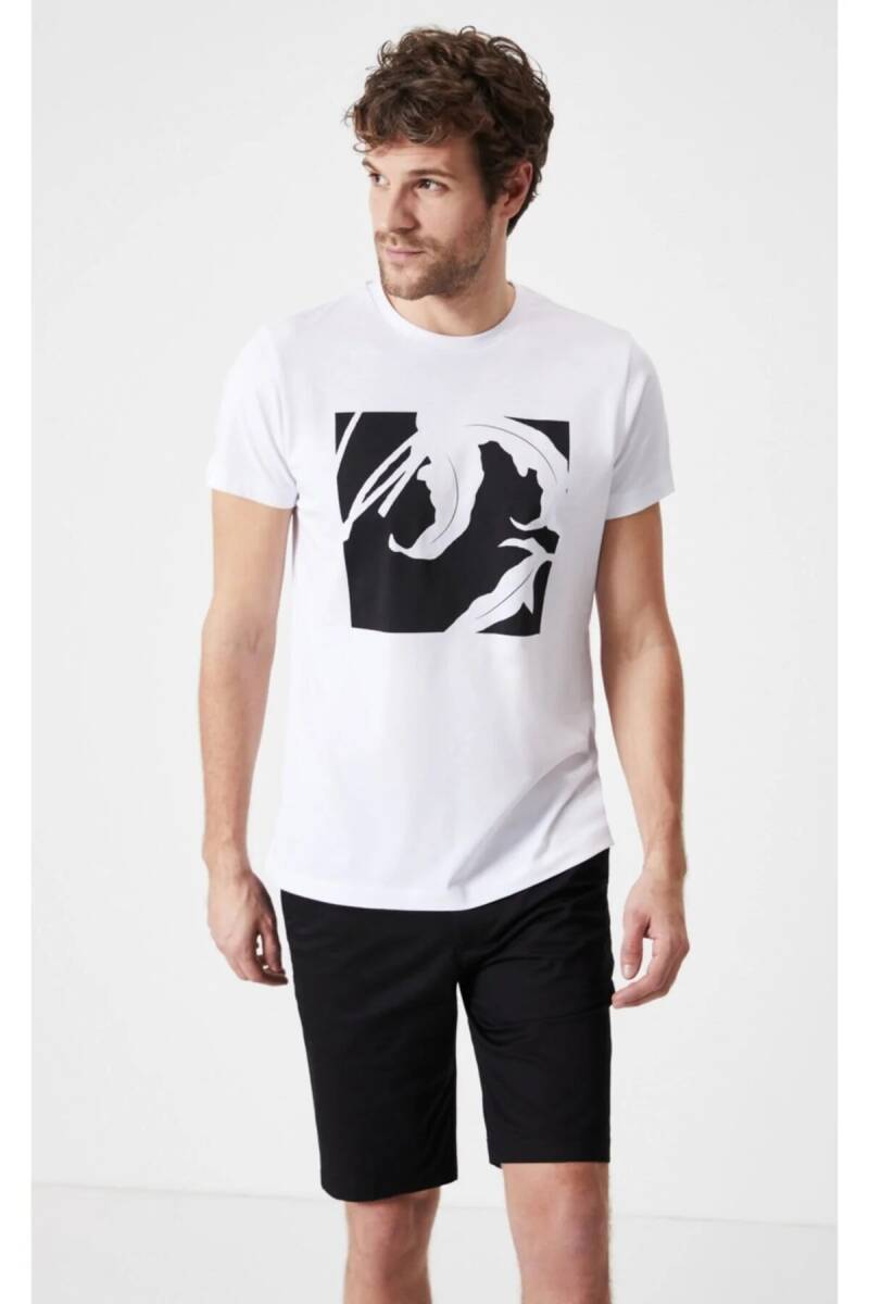 Vicino Men's Printed T-Shirt White - 2