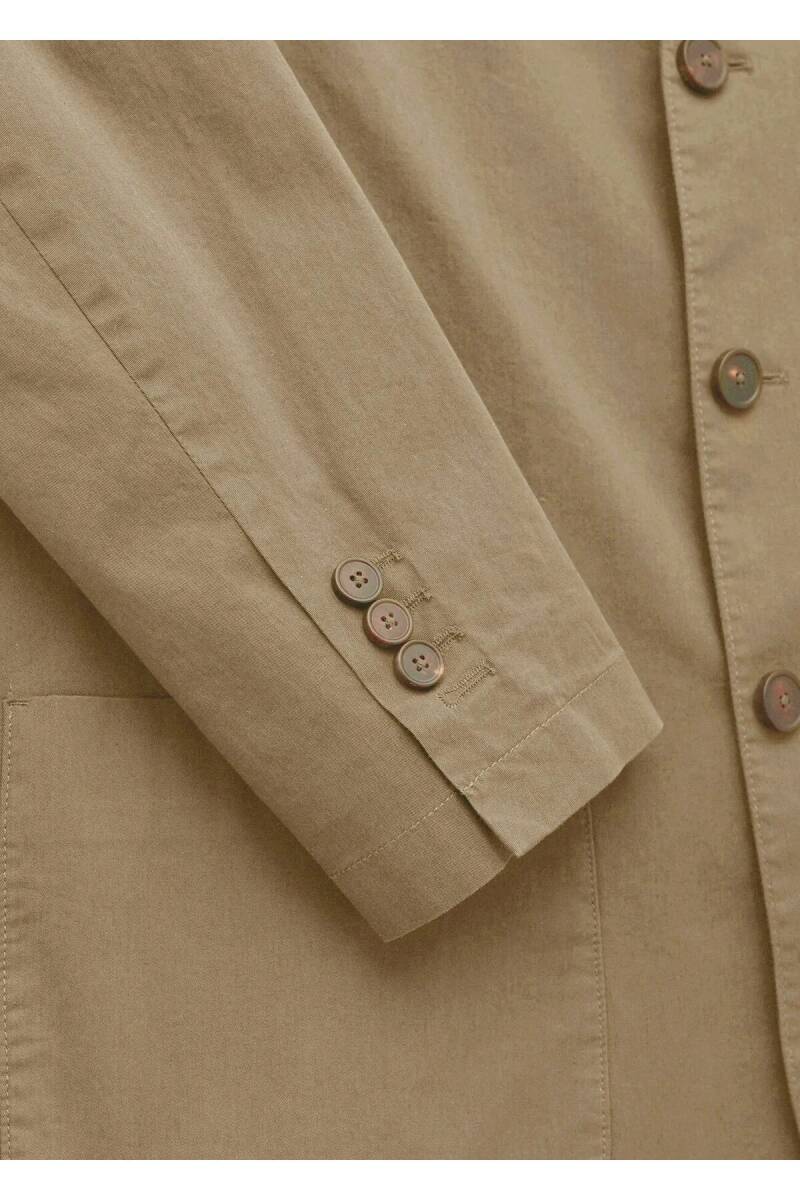 Victor Bej Renk Mono Yaka Over Size Blazer Ceket - 3