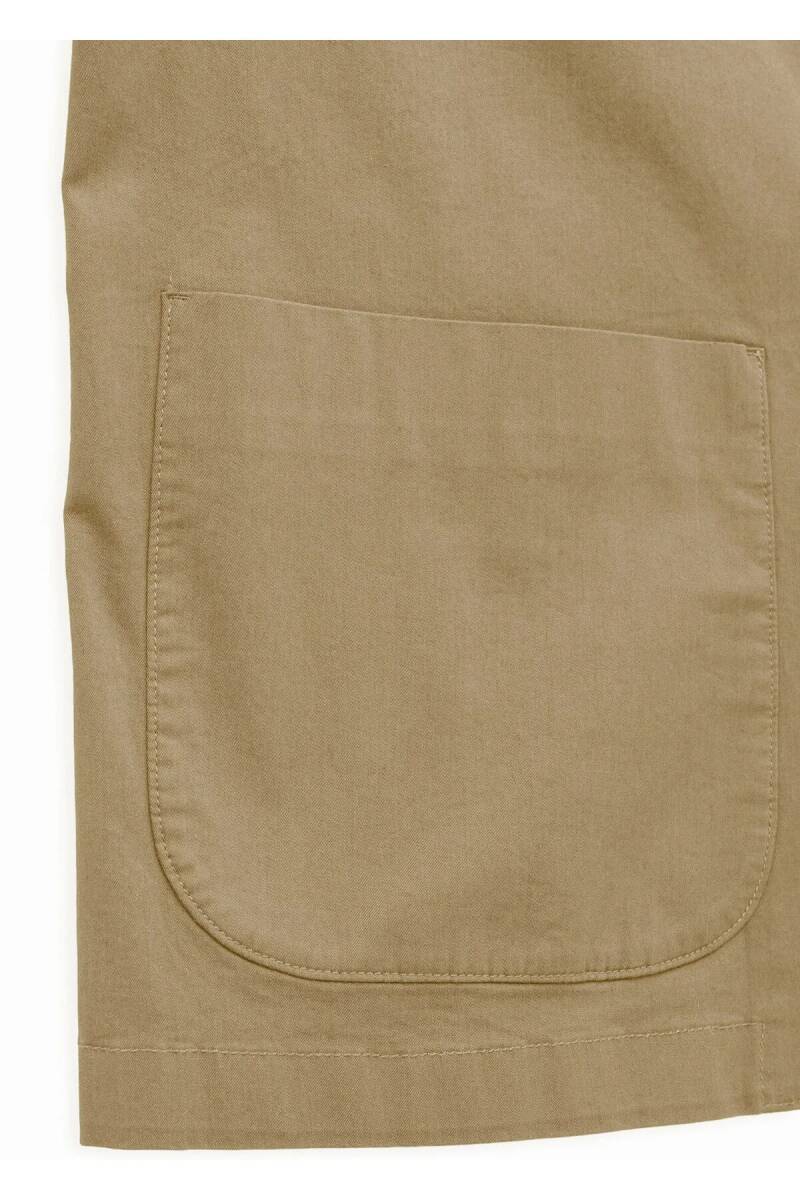 Victor Bej Renk Mono Yaka Over Size Blazer Ceket - 4
