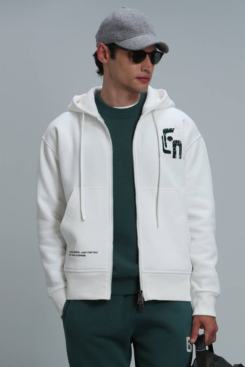 Victor Tracksuit Top Off White - 1