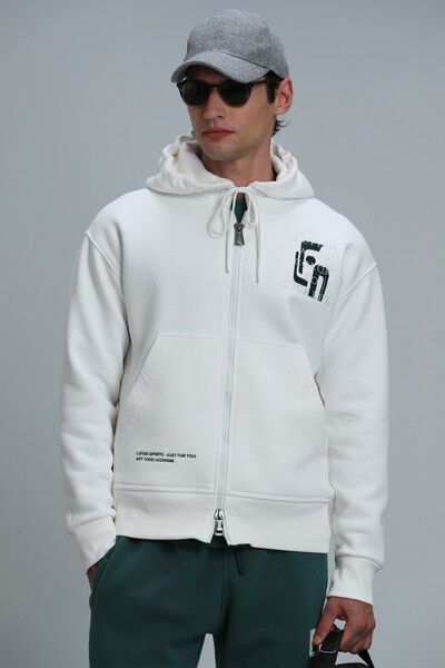 Victor Tracksuit Top Off White - 5