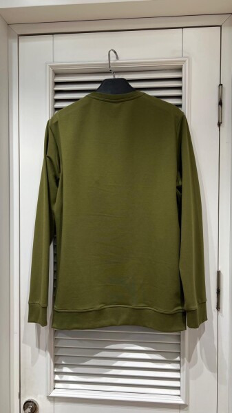 Vier Bisiklet Yaka Erkek Sweatshirt Yeşil - 3