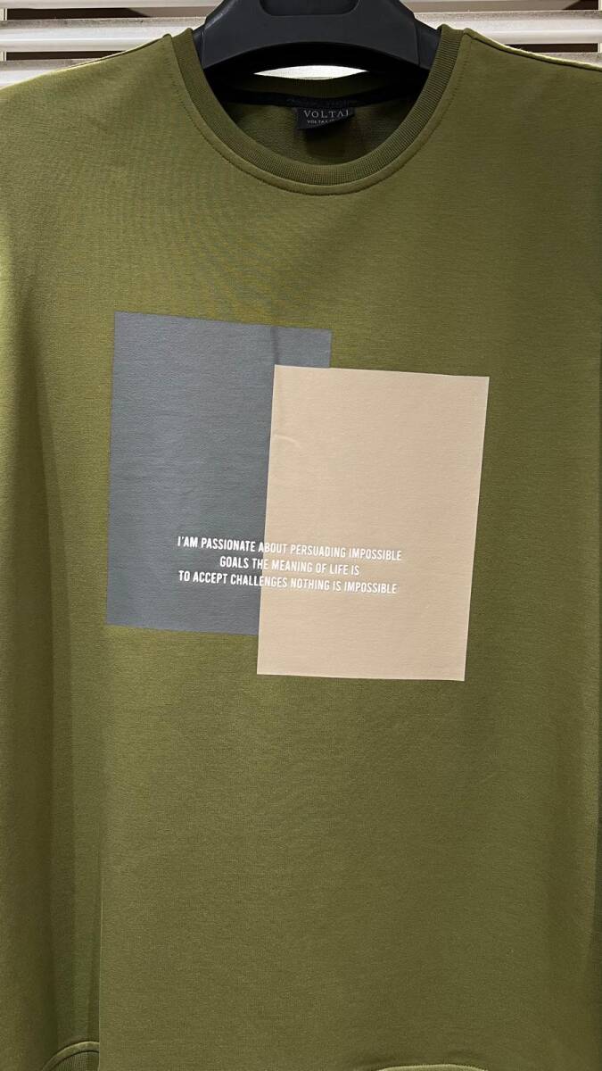 Vier Bisiklet Yaka Erkek Sweatshirt Yeşil - 2