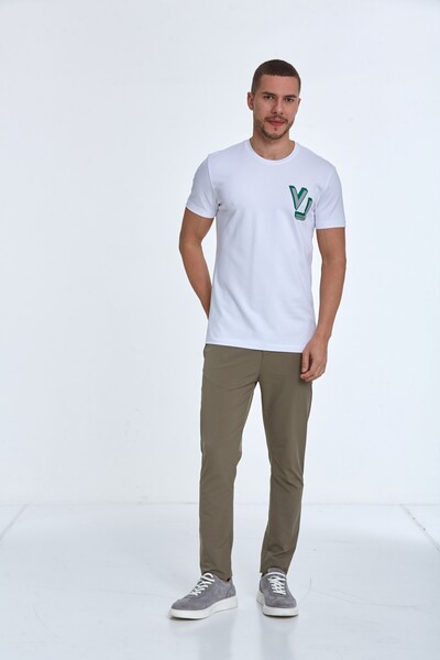 VJ Five Star Printed Cotton T-Shirt - Thumbnail