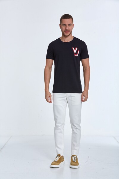 VJ Five Star Printed Cotton T-Shirt - 8