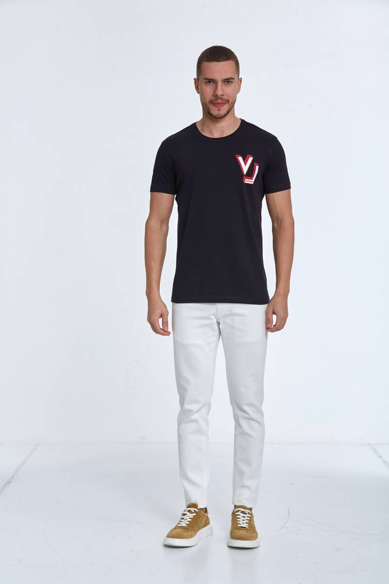 VJ Five Star Printed Cotton T-Shirt