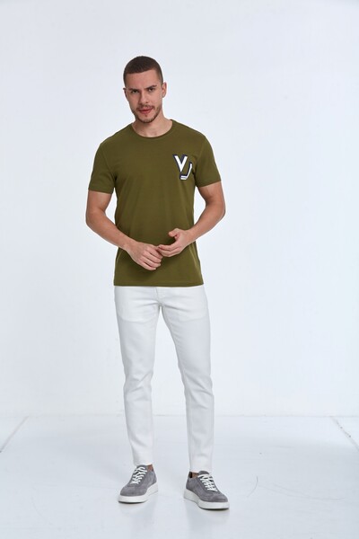 VJ Five Star Printed Cotton T-Shirt - Thumbnail