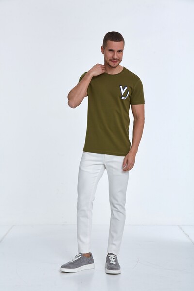 VJ Five Star Printed Cotton T-Shirt - Thumbnail