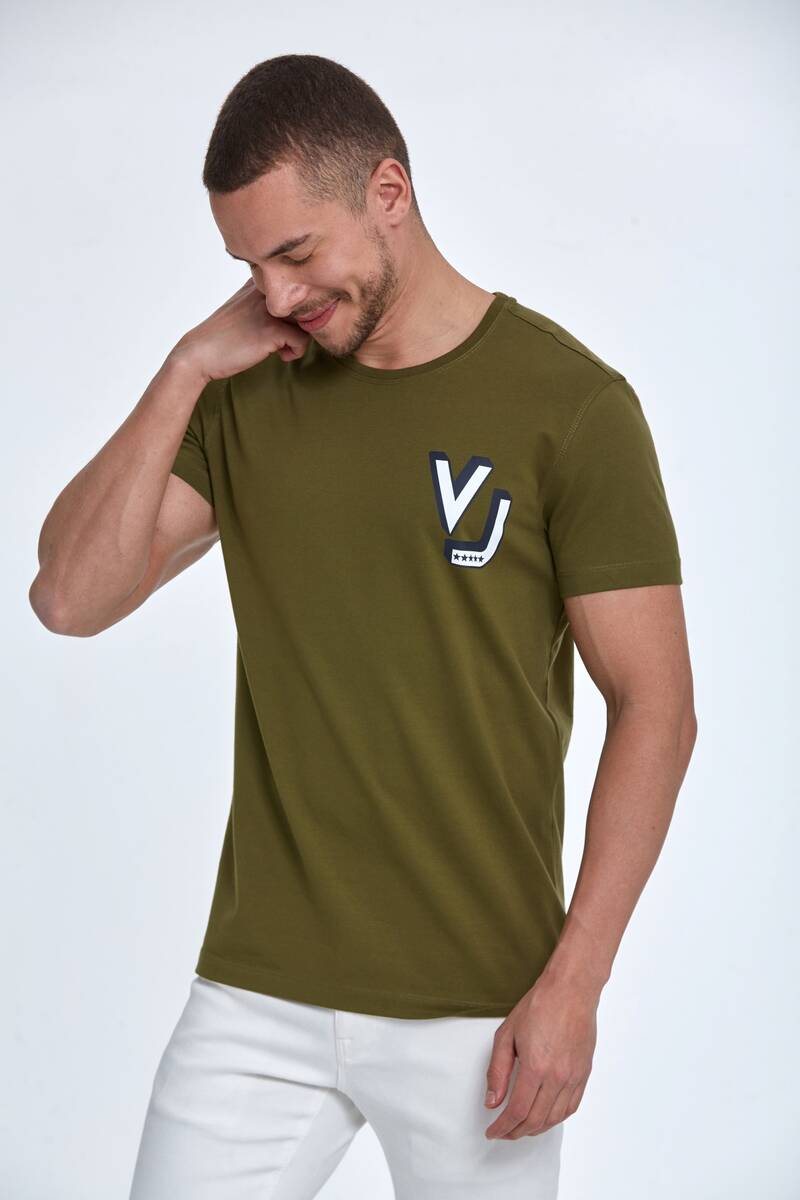 VJ Five Star Printed Cotton T-Shirt - 14