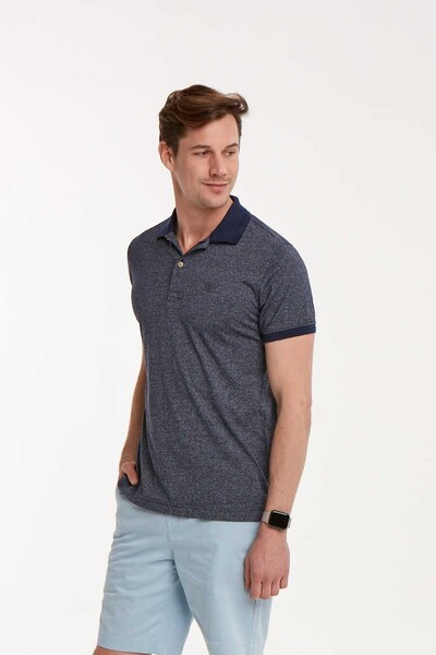 VJ Printed Polo Neck Men's T-Shirt - 26