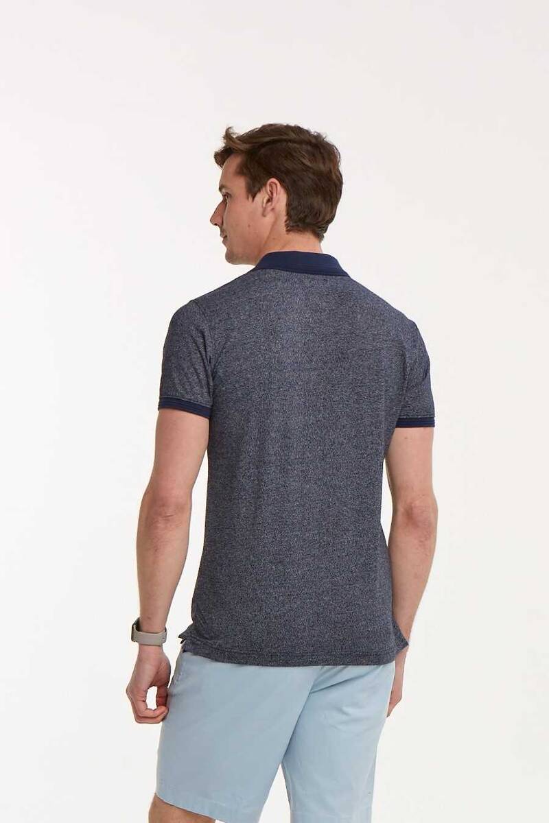 VJ Printed Polo Neck Men's T-Shirt - 27