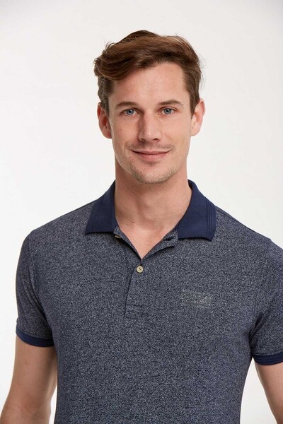 VJ Printed Polo Neck Men's T-Shirt - 28